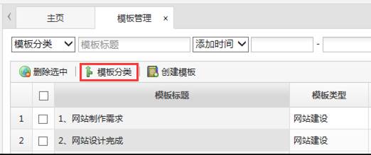 模板分类