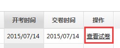 试卷成绩